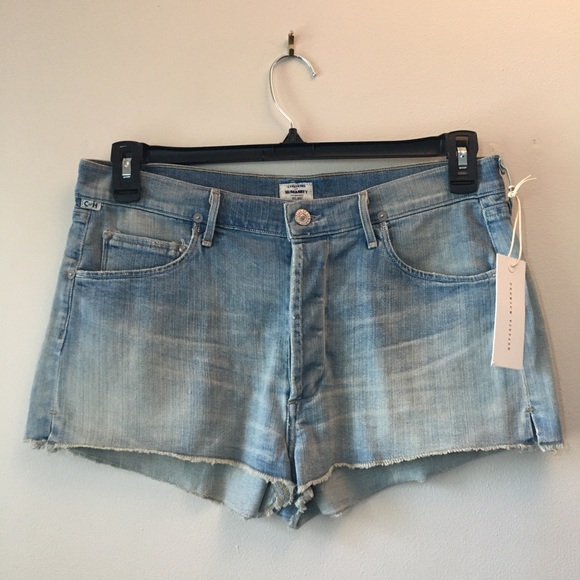 Citizens Of Humanity Pants - Citizens of Humanity Chloe High Rise Cut off Short